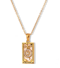 Fashion Tarot Necklace With Rhinestones Diamond Set