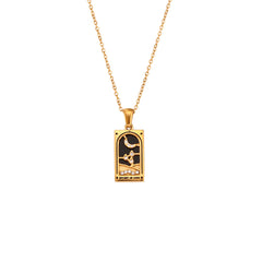 Fashion Tarot Necklace With Rhinestones Diamond Set